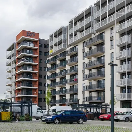 Apartmán Sky Home- Penthouse Sky -manufaktura, Bezplatny, Parking, Klimatyzacja, Dostep Na Kod Lodž