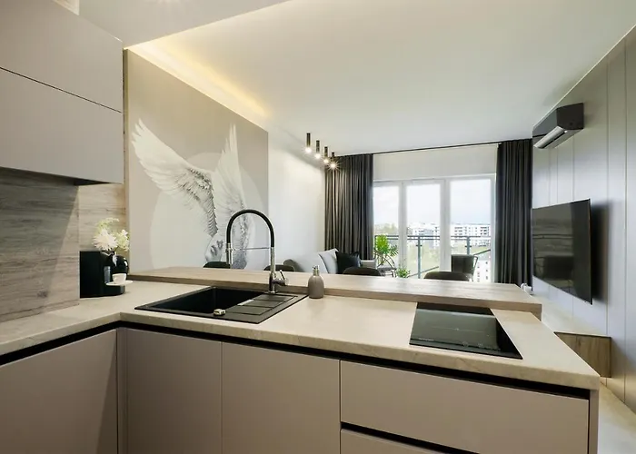 Lejlighed Sky Home- Penthouse Sky -manufaktura, Bezplatny, Parking, Klimatyzacja, Dostep Na Kod