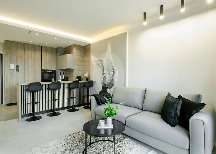 Sky Home- Penthouse Sky -manufaktura, Bezplatny, Parking, Klimatyzacja, Dostep Na Kod