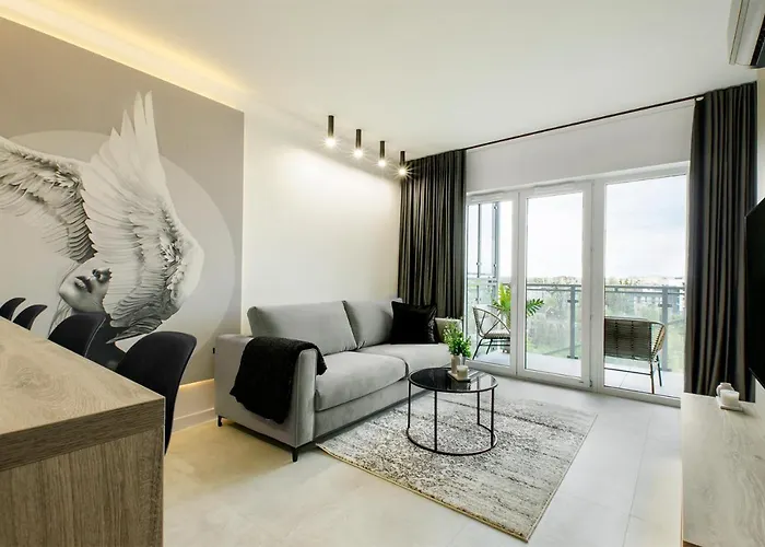 Sky Home- Penthouse Sky -manufaktura, Bezplatny, Parking, Klimatyzacja, Dostep Na Kod Lejlighed